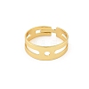 Blank Brass Finger Ring Bands KK-A272-05G-2
