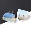 Opalite Brass Pendants KK-E274-01P-01-4