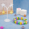  90Pcs 9 Colors Transparent Crackle Acrylic Beads MACR-TA0001-28-6