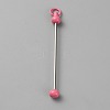 Iron Bar Beadable Keychain for Jewelry Making DIY Crafts IFIN-SZC0005-01A-13-1