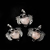 Natural Rose Quartz Heart Pendants KK-K331-01AS-06-1