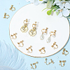 40Pcs 316 Surgical Stainless Steel Clip-on Earring Findings STAS-BBC0008-58B-4