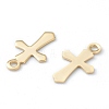 304 Stainless Steel Tiny Cross Charms STAS-H149-05G-2