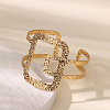304 Stainless Steel Cuff Bangles BJEW-B135-01D-G-2