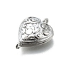 Brass Flower Heart Links KK-K400-49P-03-2