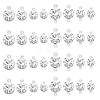 DIY Flat Round Brass Rhinestone Connector Charms & Pendant Jewelry Making Findings Kits DIY-GA0001-69P-1