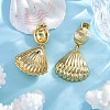 Rack Plating Brass Dangle Stud Earrings for Women EJEW-C125-23D-G-2