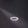 Natural Agate Stretchy Finger Rings FS-WG01730-25-1