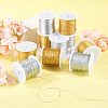 10 Rolls 10 Styles Round PET Metallic Thread MCOR-TA0001-04-5