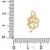 Brass Micro Pave Clear Cubic Zirconia Charms CU-CBADD0C-09G-4