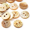 Carved Flower Natural Shell Buttons SH-CBA18B6-02B-01-1