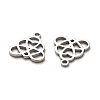 316 Surgical Stainless Steel Charms STAS-H190-03P-04-2