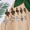 40 Pcs 10 Styles Alloy Pendants FIND-BT0001-01-4