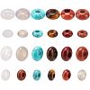  24Pcs 2 Style Natural & Synthetic Gemstone Beads G-NB0003-26-1