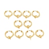 Brass Ring Hoop Earring Findings KK-G434-03G-3