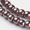 Glass Pearl Beads Strands X-HY-4D-B47-2