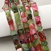 Natural Dragon Veins Agate Beads Strands G-G177-E12-05-5