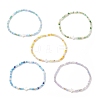 Glass Beaded Stretch Bracelets BJEW-JB11444-2