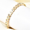 304 Stainless Steel & Rhinestone Bangles for Women BJEW-H644-03G-3