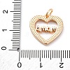 Brass Enamel Pendants KK-D360-21G-01-3