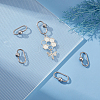 6Pcs 304 Stainless Steel Screw Carabiner Lock Charms STAS-UN0060-18-2