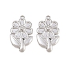 304 Stainless Steel Pendant Setting for Enamel STAS-L317-18P-1