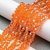 Transparent Electroplate Glass Beads Strands EGLA-A039-T3mm-A11-4