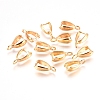 Grade AA Brass Ice Pick Pinch Bails for Pendant Making KK-M008-b-06G-NR-1