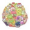 50Pcs PVC Waterproof Self-Adhesive Drink Bottle Picture Sticker STIC-Q004-06A-3