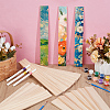 Unfinished Pine Wood Rectangle Shape Slices LS-WOOD-WH0002-63B-4