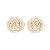 Flower Opaque Resin Cabochons CRES-T025-28C-03-1