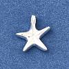 925 Streling Silver Starfish Charms with 925 Stamp STER-I022-02S-2