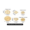 Spritewelry 60Pcs 12 Style Brass Multi-strand Links & Filigree Joiners Links KK-SW0001-05-21