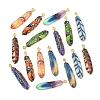 16Pcs 8 Styles Alloy Enamel Pendants FIND-FS0002-69-2