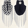 Vintage Iron Tassel Epaulette AJEW-CY0002-76P-7