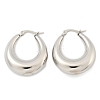 Non-Tarnish 304 Stainless Steel Chunky Hoop Earrings for Women X-EJEW-F280-06E-P-2