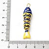 Brass Micro Pave Orange Cubic Zirconia Pendants CU-CBA03AF-15G-02-3