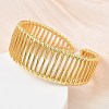 Hollow Brass Cuff Bangles for Women BJEW-C157-03G-3