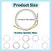 10Pcs 10 Colors Two Tone Polyester Cord Braided Bracelets for Friendship BJEW-UN0001-66-3