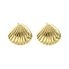 Brass Stud Earrings LS-EJEW-H157-01G-03-4