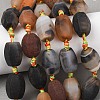 Natural Banded Agate Beads Strands G-F825-D01-02-1