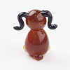 Handmade Lampwork Puppy Home Display Decorations LAMP-J084-06-2