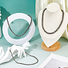 3Pcs 3 Styles CCB Round Beaded Necklaces NJEW-FH0001-32-4