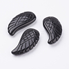 Natural Black Agate Pendants G-E435-F-07-1