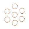 Brass Closed Jump Rings KK-D257-01RG-05-1