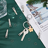 DICOSMETIC 8 Sets Alloy Mini EDC Gear Pocket Suspension Clip Hanger Tool Keychain KEYC-DC0001-20-4
