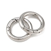 Tarnish Resistant Ring 304 Stainless Steel Spring Gate Rings STAS-E073-06-4