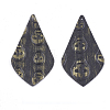 PU Leather Big Pendants X-FIND-T020-081G-2