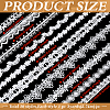 30Yards 10 Styles Polyester Lace Trim OCOR-MA0001-76A-2