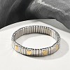 304 Stainless Steel Stretch Bracelets BJEW-U015-03G-01-2